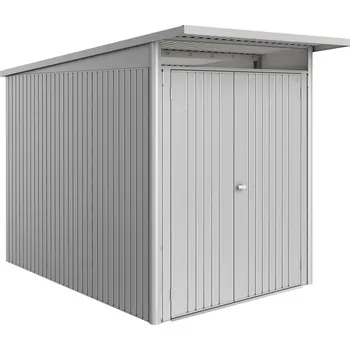 Zahradní domek Biohort Zahradní domek AVANTGARDE ECO A3, stříbrná metalíza, dvoukřídlé dveře