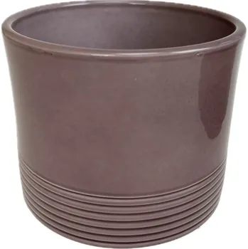 Květináč Obal válec Rille pr.12 cm melanž Lasur keramický