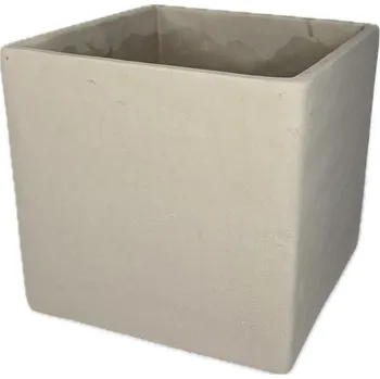 Obal na květináč Obal beton 17x17x16 cm šedivý