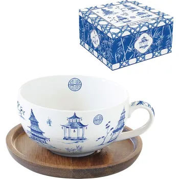 Easy Life, Itálie Šálek se dřevěným podšálkem 200 ml - Easy Life - Pagoda