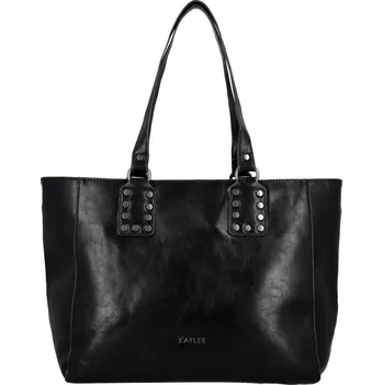 Kabelka Módní dámská koženková kabelka na rameno Kleantis, černá
