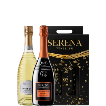 Set Serena DOCG Extra Dry a DOC Millesimato + Dárkové Balení