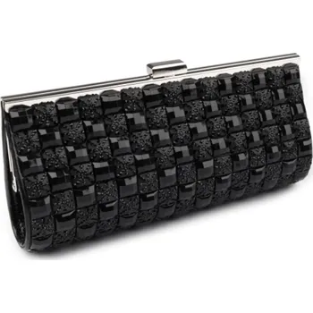 Kabelka Psaníčková Kabelka s Kamínky - Rozměry 10,5x21,5 cm - černá