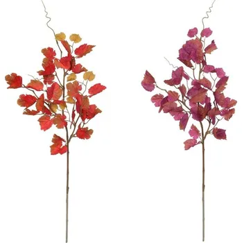 umělá květina Vinná réva větev 78 cm podzim oranžová/fialová Barva: Oranžová