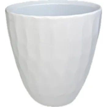 Obal Orchid Carve pr.14 v.14,5 cm bílý keramický