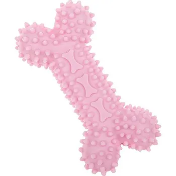 Hračka pro psa Reedog Bone, gumová dentální hračka pro psy, 12 cm - růžová