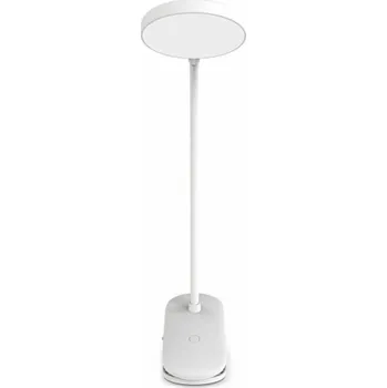 Lampička Colorway stolní LED lampa / CW-DL02B-B/ Integrovaná baterie / Klip/ Bílá