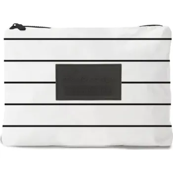 Kosmetická taška Kosmetická taštička Fabrizio Summer 50459-2000 bílá s černými pruhy – stylová taštička na kosmetiku, plavky nebo drobnosti, ladící s designem plážové tašky Fabrizio Summer 50450 | Cooltovka.cz