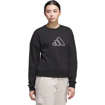 Dámská mikina Dámská zateplená mikina ADIDAS-W CO PEARL SWT BLACK Černá S