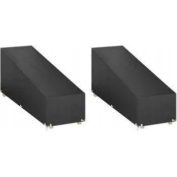 Zahradní lehátko Obal na zahradní lehátko 200 x 65 x 60 cm černý