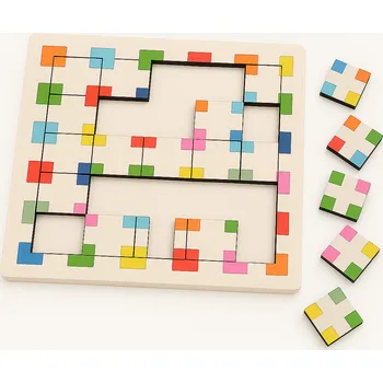 Dřevěná hračka Senzorická stavebnice