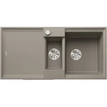 Granitový dřez Blanco ADIRA 6 S-F Silgranit tartufo oboustranné provedení s excentrem - 527615