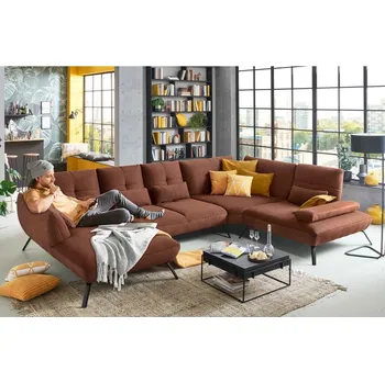 Sedací souprava Rohová sedací souprava do tvaru U DOVER Pravý roh