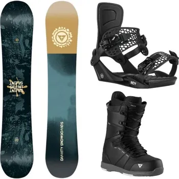 Snowboarding Gravity Silent 25/26 pánský snowboard + Gravity Indy black vázání + Gravity Void black/grey boty 160 cm Wide + L (EU 42-45) + DÁREK + Doprava ZDARMA