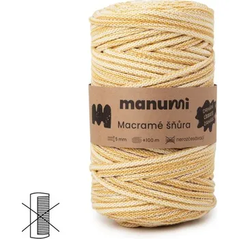 Obraz Manumi Macramé šňůra 5mm žlutý mix