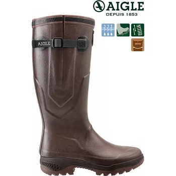 Pánské holínky AIGLE - PARCOURS® 2 Vario holínky hnědé Hnědá 45