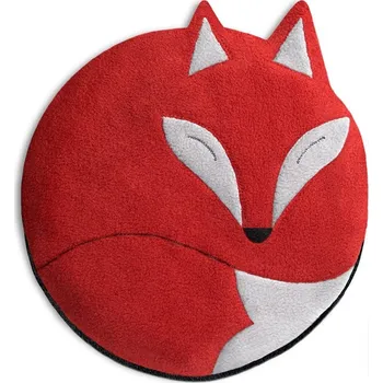 Dekorativní polštářek Leschi LESCHÍ Hřející polštářek liška Luca 25x25cm červená/černá