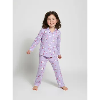 Sinsay - Dvoudílné bavlněné pyžamo Pusheen the Cat - levandulová - 478EV-04X - 478EV-04X-158