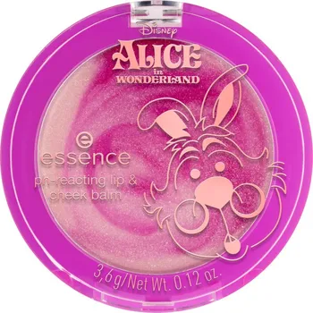 Péče o rty essence Disney Alice in Wonderland multifunkční líčidlo na rty a tváře reagující na pH odstín 01 Team Fun 3.6 g