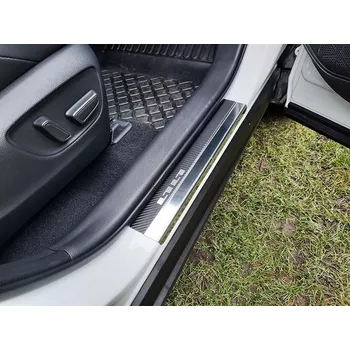 Tuning Prahové lišty Toyota RAV4 V 2019- • nerez s karbonem • Alu-Frost