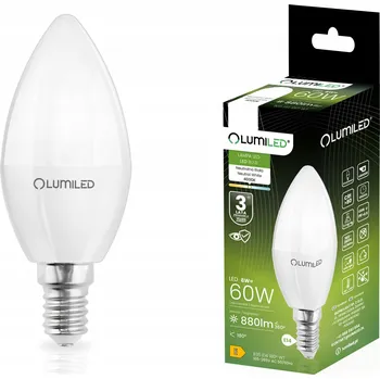 Žárovka LED žárovka E14 SVÍČKA 8W = 60W 4000K Neutrální bílá svíčka CCD LUMILED