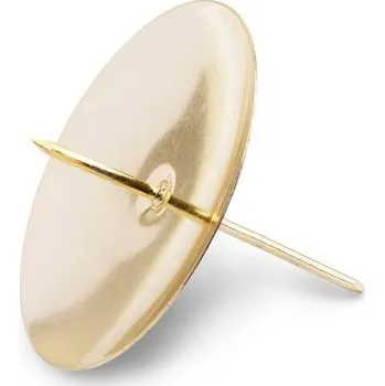 Vánoční dekorace Držák na svíčku s hrotem 4ks ø6,5cm zlatá