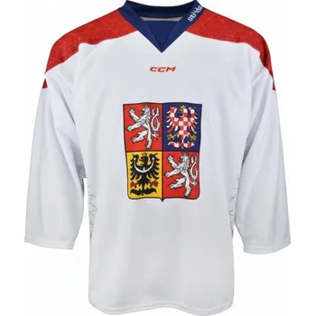 Nový dres české hokejové reprezentace 2025/2026 CCM Fandres replica - bílý Velikost: dětský 120