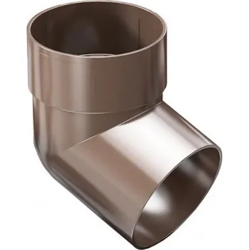 okap Plastové okapové koleno výtokové Gutta Aqua 90 mm, hnědá