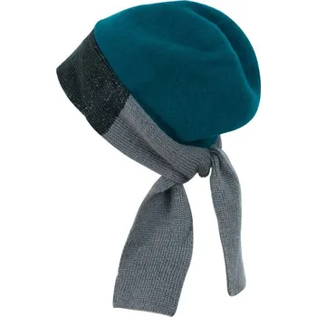 Čepice Elegantní světle modrá čepice na zavazování