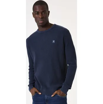 Pánský svetr Garcia pánský bavlněný svetr tmavě modrý Velikost: L