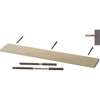 Obývací pokoj Nabytekmorava Nástěnná police na zeď Beta 110 cm barva lamina: Bílá 113, Hloubka police: 20 cm