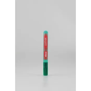 Výtvarná barva DARWI LEATHER fixy na kůži a koženku - Tmavě zelená 6 ml