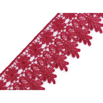 Krajka Vzdušná krajka šíře 70 mm METRÁŽ - 11 růžová malinová