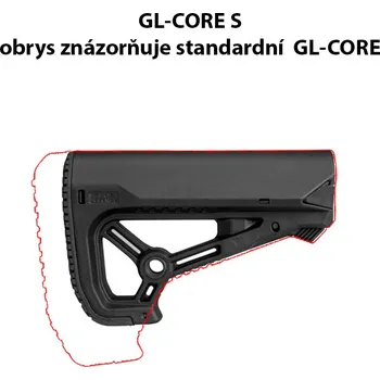 FAB Defense GL-CORE S - Samostatná pažba GL-CORE S kompaktnějších rozměrů - černá