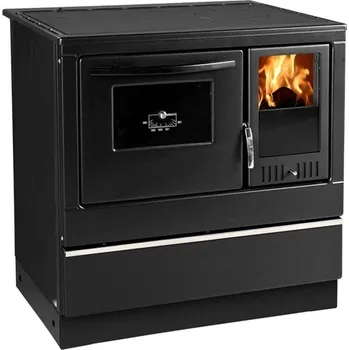 Sporák na tuhá paliva Sporák ÖKONOM 85 FIKO Excellent černý levý s ocelovou deskou TH500.0000000244