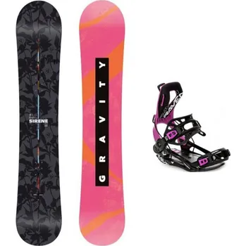 Snowboarding Gravity Sirene 25/26 dámský snowboard + Raven Fastec FT360 black/fuchsia vázání 156 cm + M (EU 39-42) + DÁREK + Doprava ZDARMA