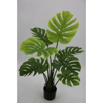 umělá květina Monstera umělá 90 cm v plast.květináči