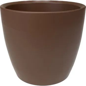 Květináč Obal keramický pr.15 cm coffee matt