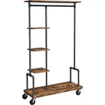 VASAGLE Věšák na oděvy, 103.5x40x174.5cm, černý Věšák na oblečení