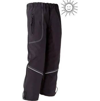 Chlapecké kalhoty Dětské letní softshellové nepromokavé kalhoty černé - 146