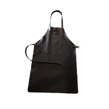 Kuchyňská zástěra OFYR Kožená zástěra OFYR, černá