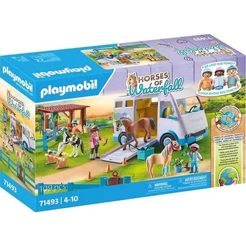 Stavebnice Playmobil Playmobil Horses Of Waterfall 71493 Mobilní jezdecká škola