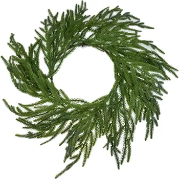 Věnec Věnec jehličí blahočet gumový 3D LUX 40 cm