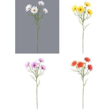 umělá květina Kopretina umělá 4 hlavy - 60 cm mix barev Barva: Fialová