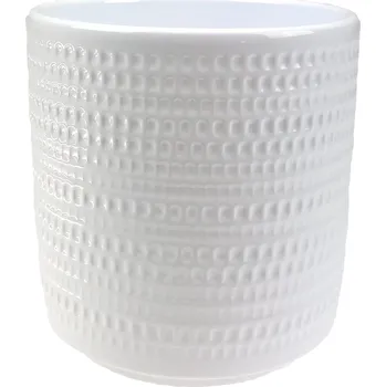 Květináč Obal Orchid CALLA v. 15 cm pr. 12 cm bílý gl.