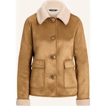 Dámská bunda Lauren Ralph Lauren Dámská Bunda V Koženém Vzhledu S Umělou...