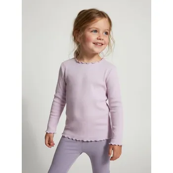 Dívčí tričko Sinsay - Žebrovaná halenka - levandulová - 527HF-04X - 527HF-04X-104