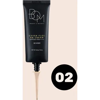 B.O.M. B.O.M - Cover Flex BB Cream SPF50+PA++++ 02 IVORY - Krycí BB krém SPF 50+ PA++++ - 40 g