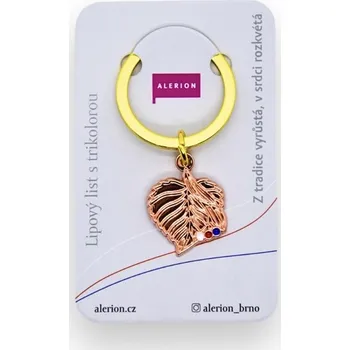 Klíčenka Lipový list s trikolorou Alerion