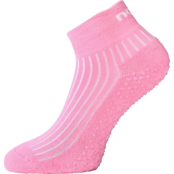 Pánské oblečení nols Ponožky protiskluzové půlplyš růžové Velikost: 38-40